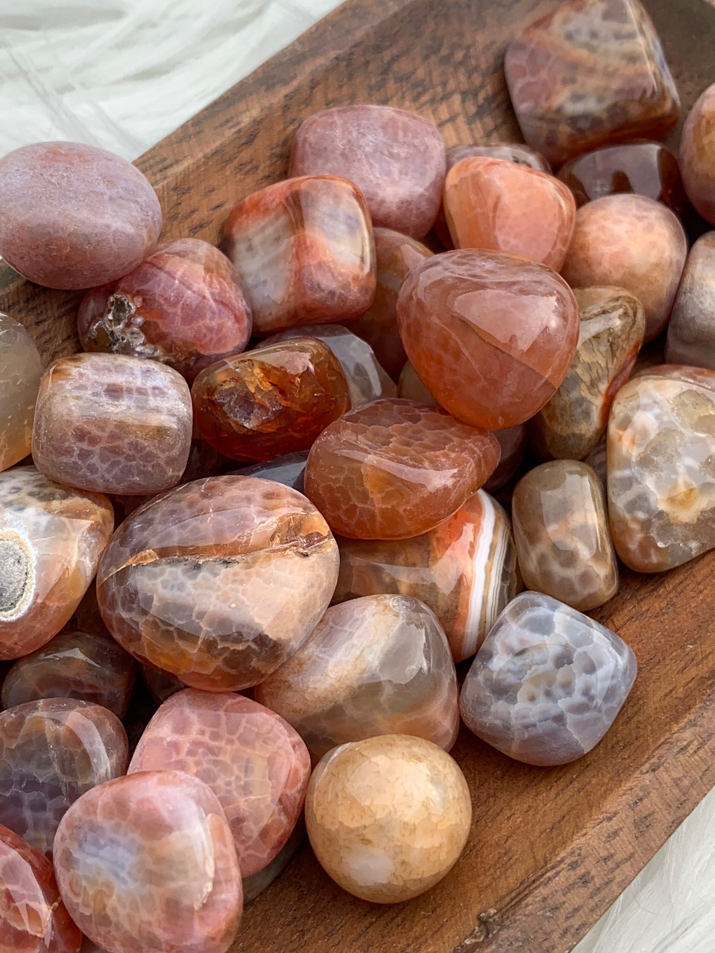 Fire Agate- Tumble