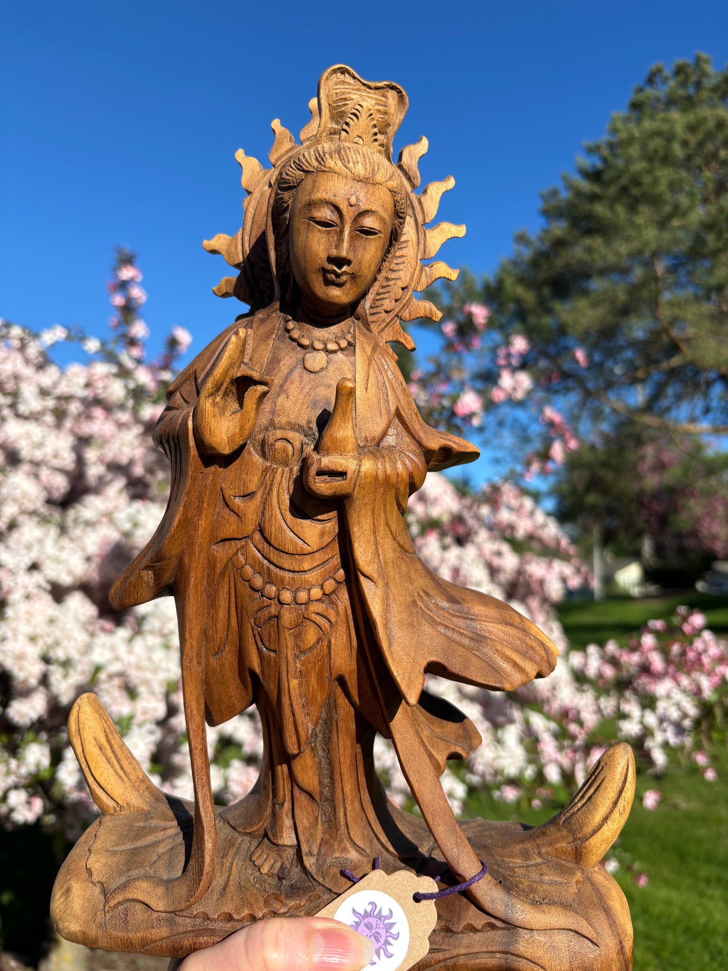 Quan Yin GODDESS of Compassion | Hand carved statue