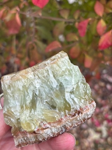 Green Calcite natural - Mexico