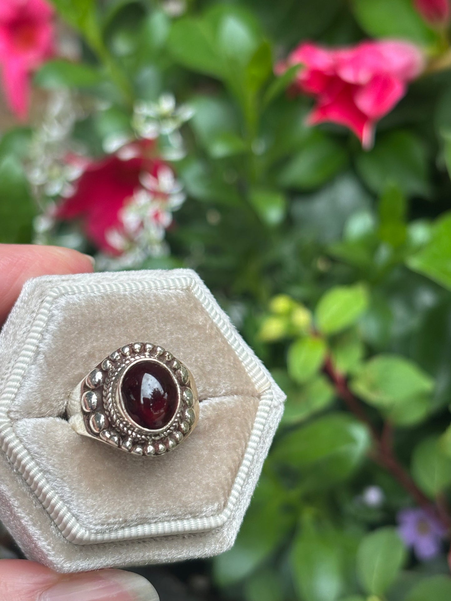 Rhodolite Garnet Ring size 7