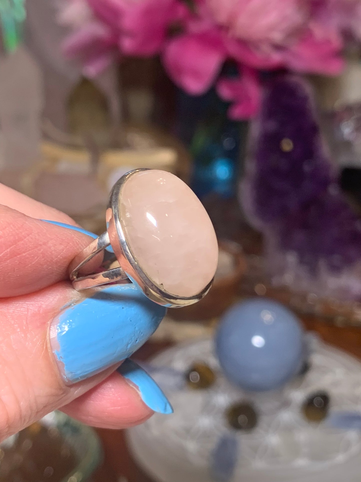 Rose Quartz Ring size 6