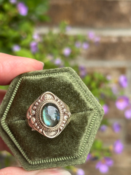 Labradorite ring Size 7