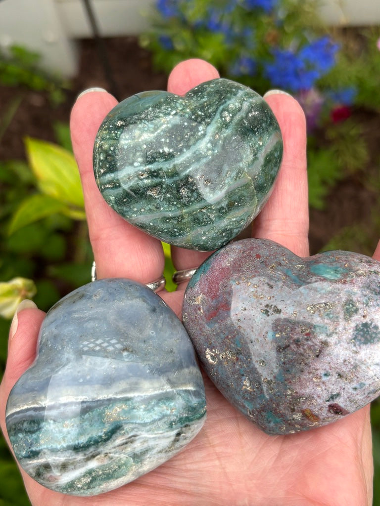 Sea Jasper - Heart - Madagascar