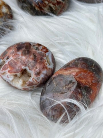 Mystical Jasper - SET OF TWO - Palm Stone | Madagascar