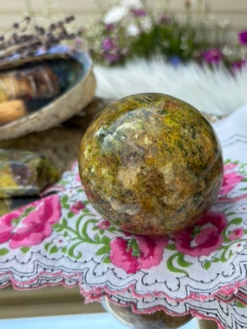 Green Opal sphere