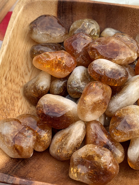 Cognac Citrine | Golden Amethyst - Tumble | Brazil