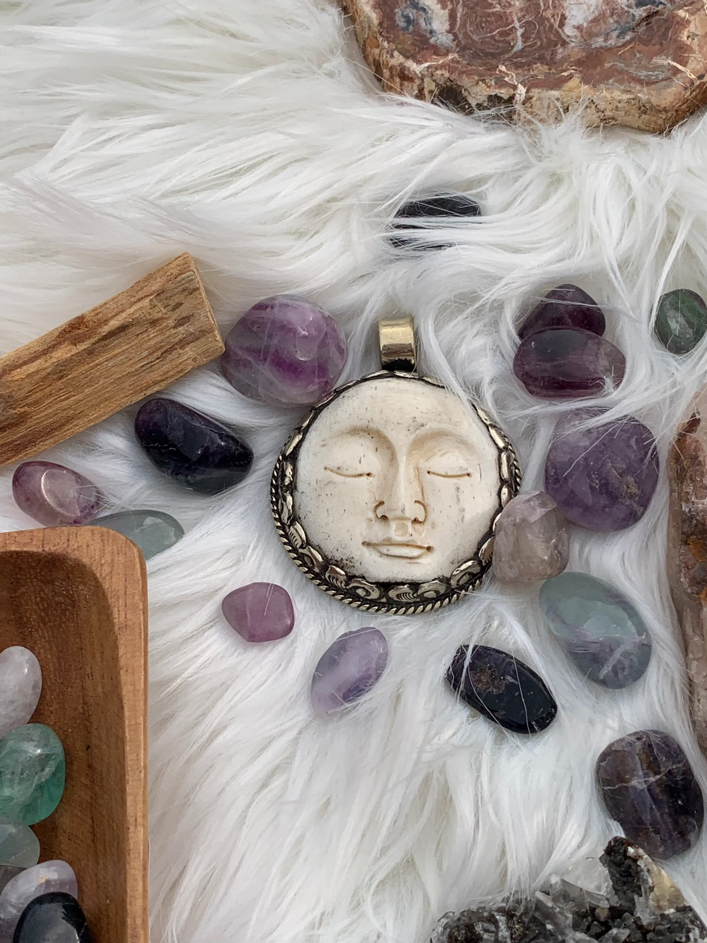 Rainbow Fluorite - tumbles - small