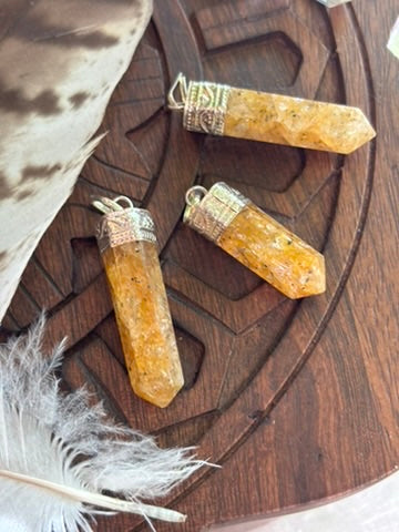 Golden Healer Quartz pendant