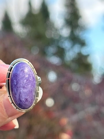 Charoite Ring size 8