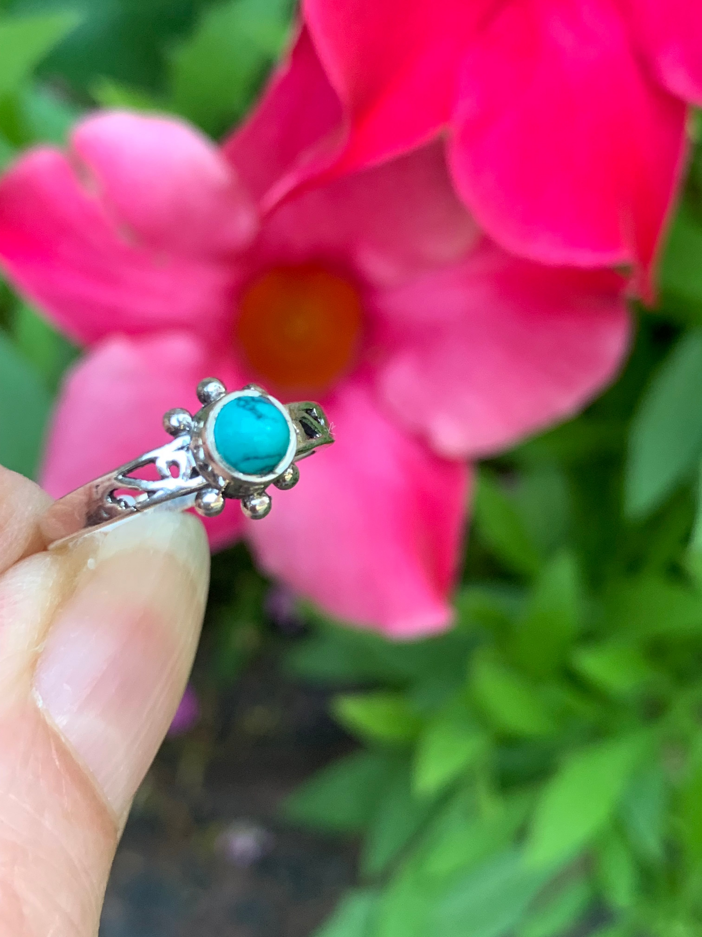 Howlite Ring Size 4
