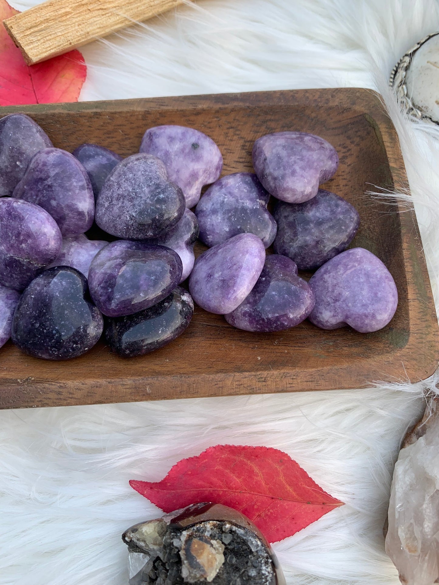 Lepidolite - Heart