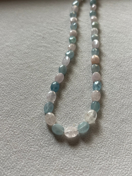 Soft Horizon - Mixed Morganite & Aquamarine — Nigeria