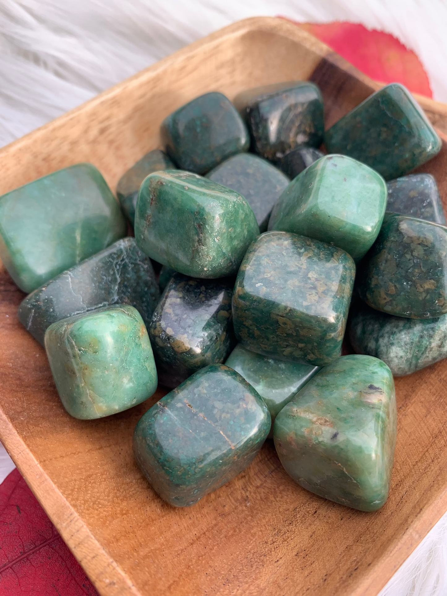 African Jade tumbles