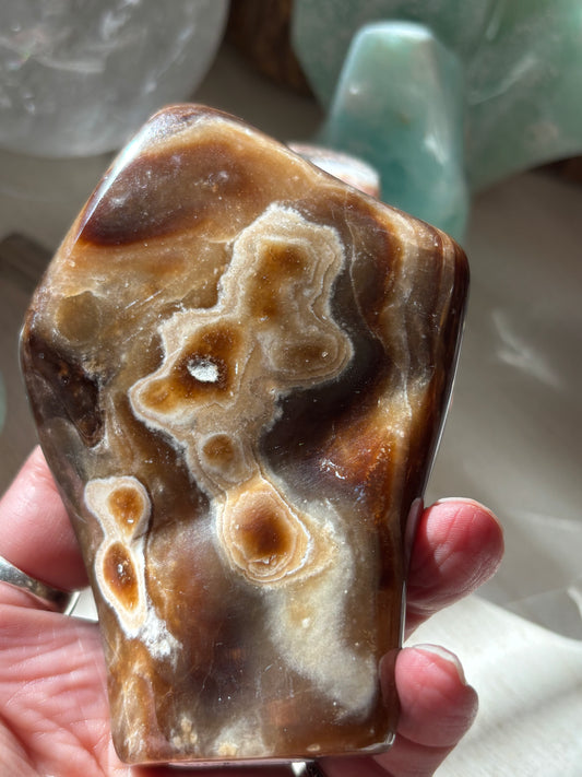 Chocolate Calcite - Free Form | Pakistan