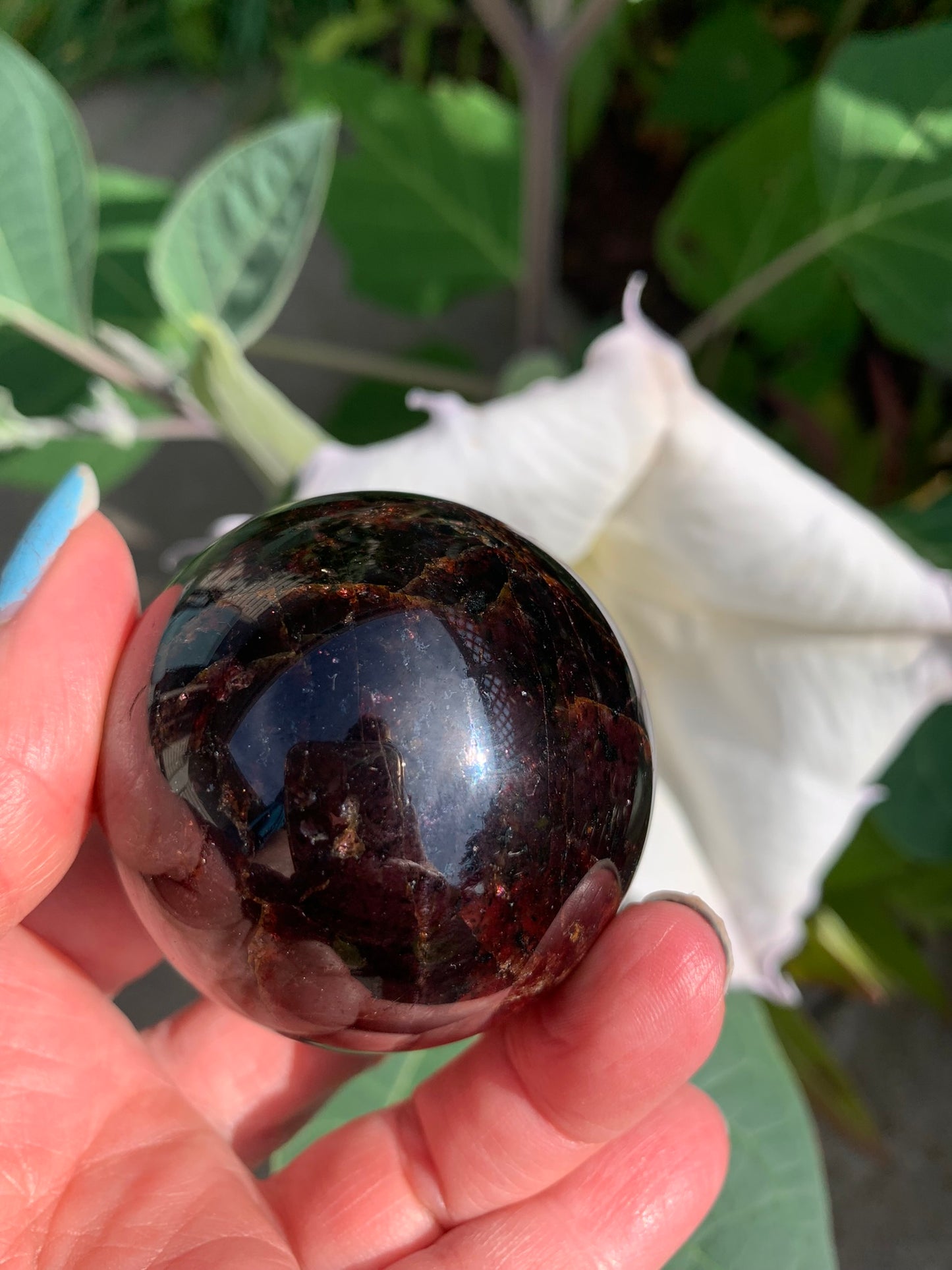 Star Garnet Sphere - INDIA