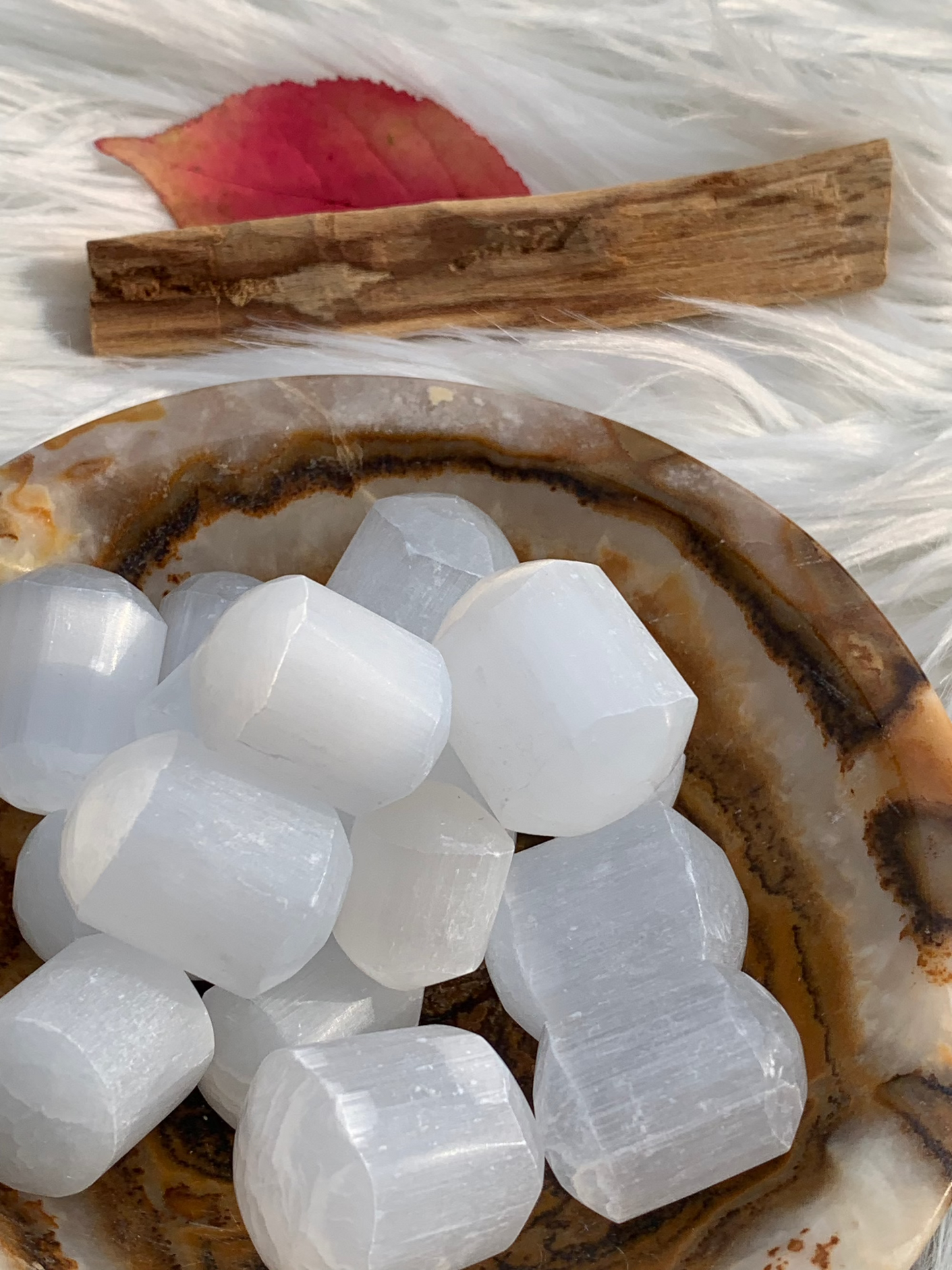 Selenite/Satin Spar tumbles