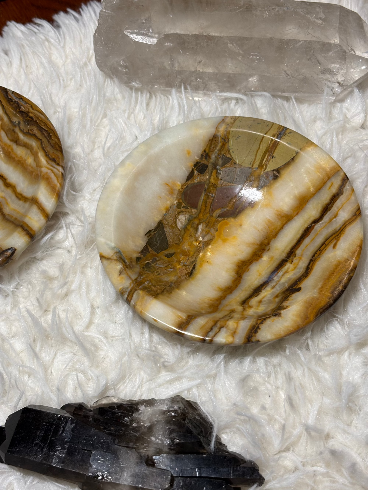 Peach Calcite Bowl - Morocco