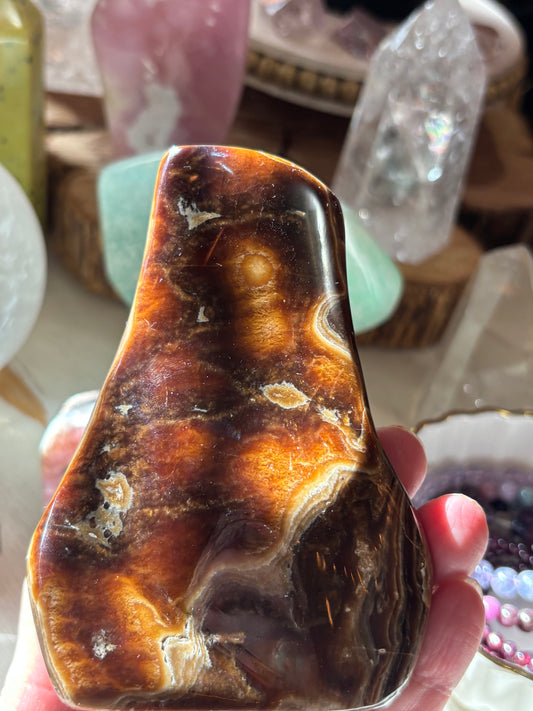 Chocolate Calcite - Free Form | Pakistan