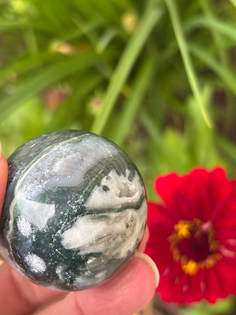 Moss Agate - Sphere