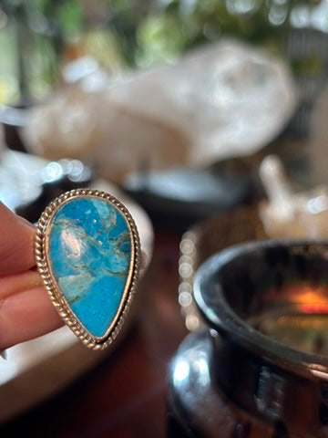 Turquoise Ring size 9