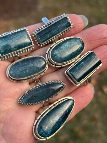 Teal Kyanite Ring size 9