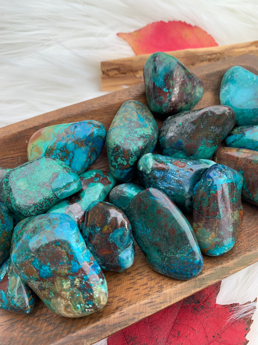 Chrysocolla tumbles