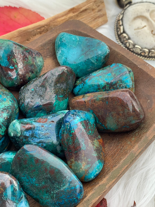 Chrysocolla tumbles