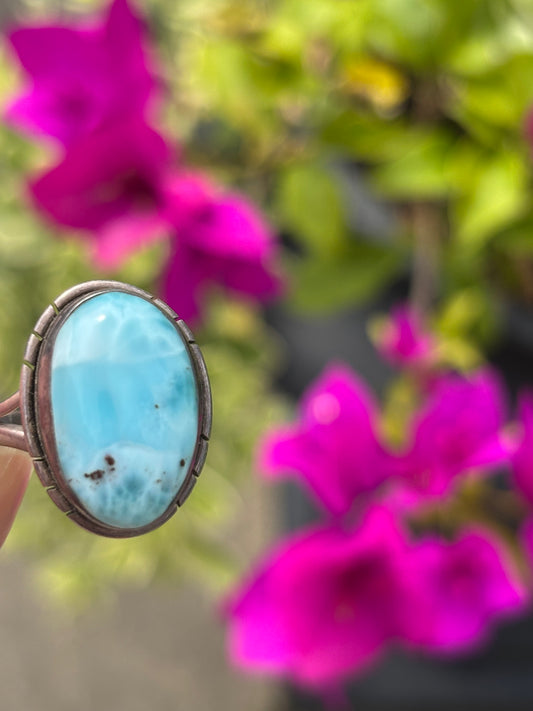 Larimar Ring Size 8