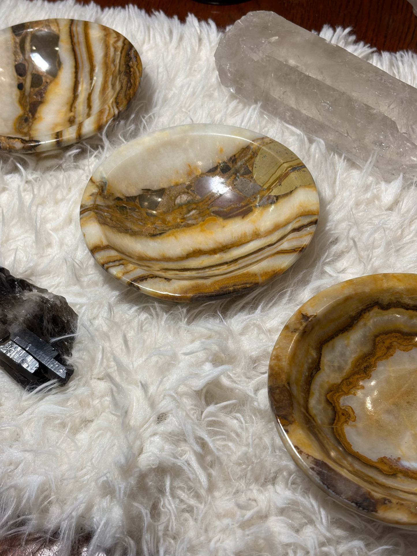 Peach Calcite Bowl - Morocco