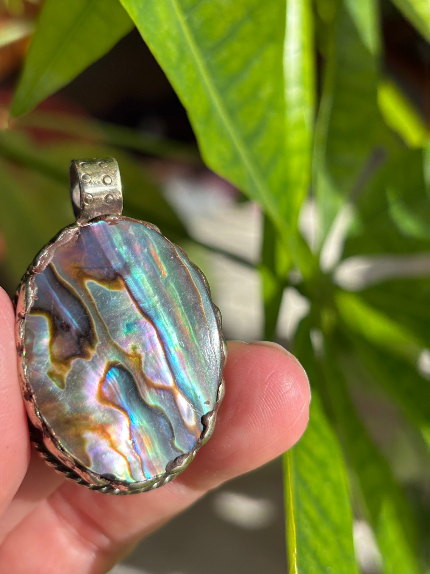Abalone - Tibetan Silver