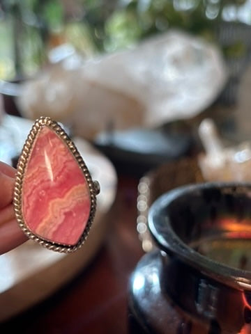 Rhodocrosite Ring size 8.25