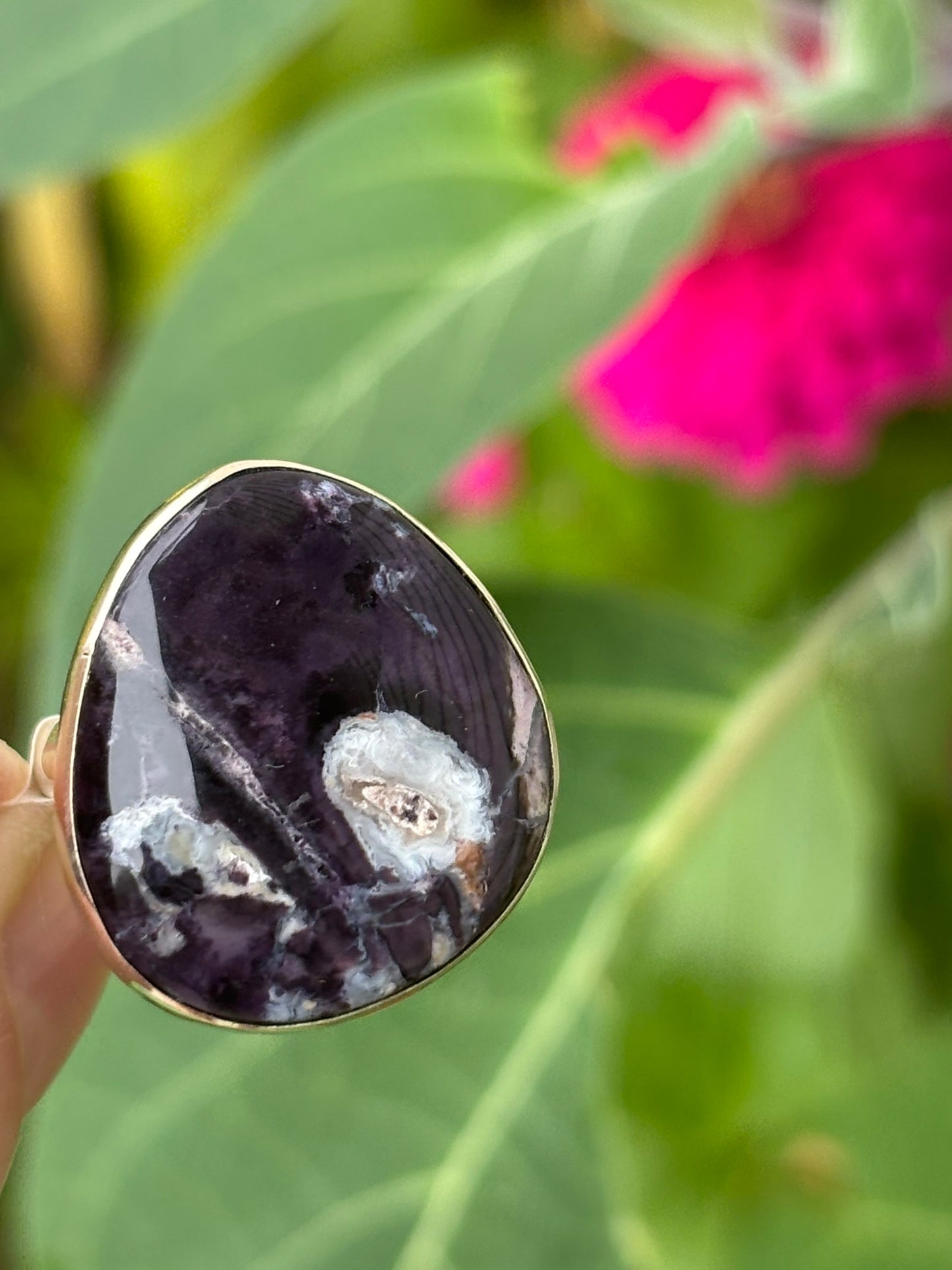 Tiffany Stone Ring Size 7 Adjustable