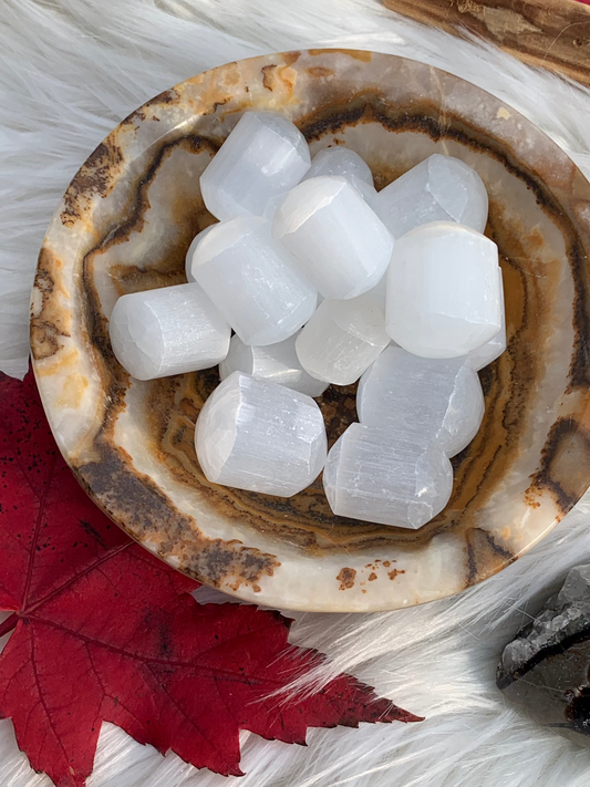 Selenite/Satin Spar tumbles