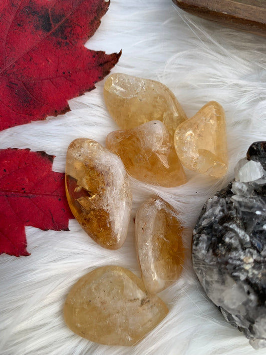 Golden Amethyst "Heat treated Citrine" - tumbles
