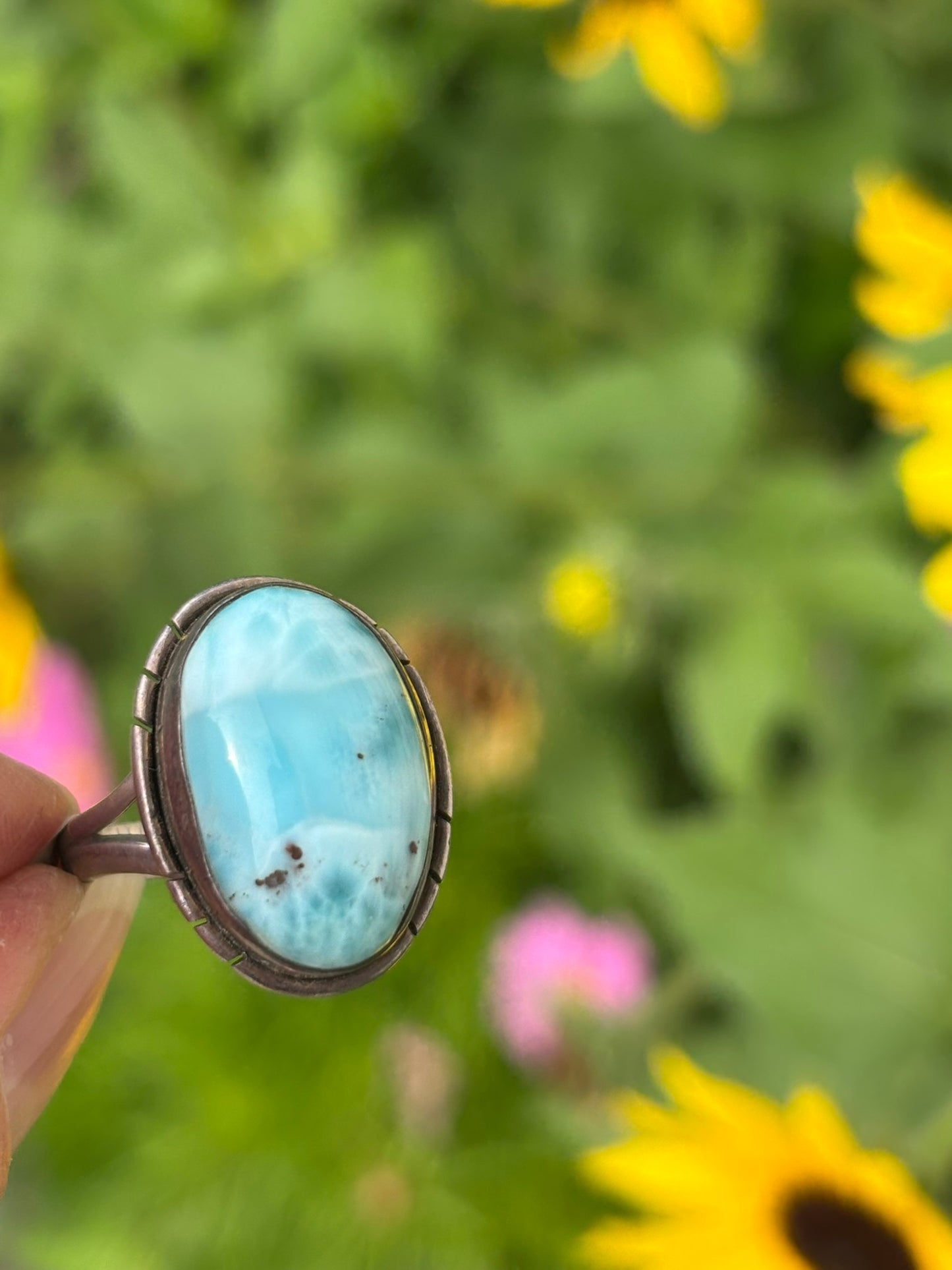 Larimar Ring Size 8