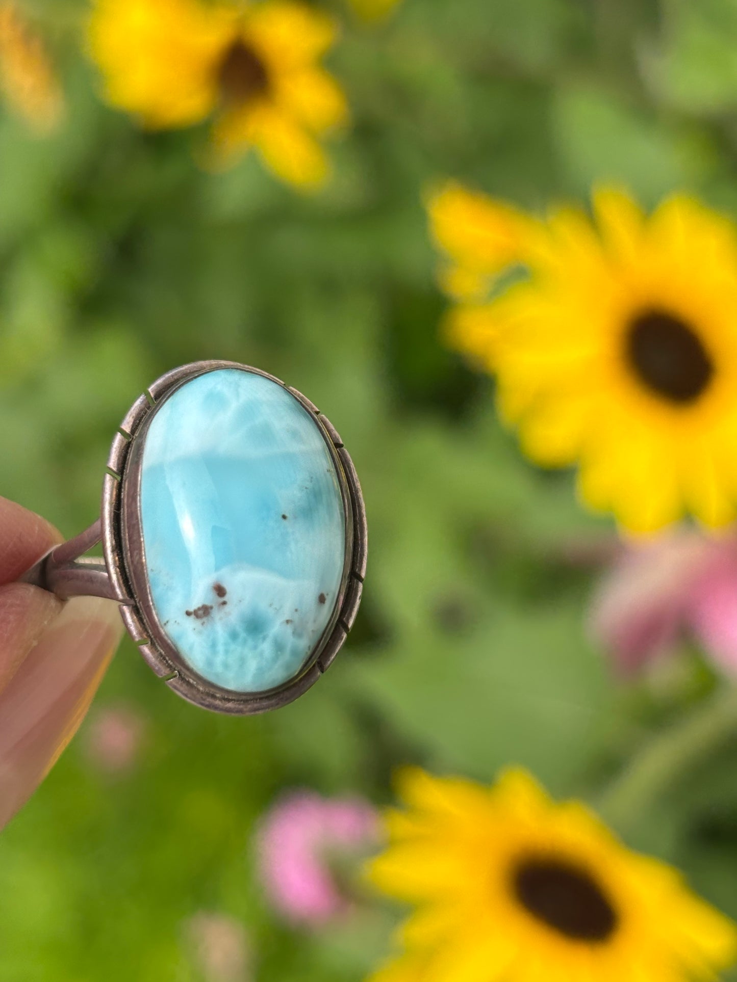 Larimar Ring Size 8