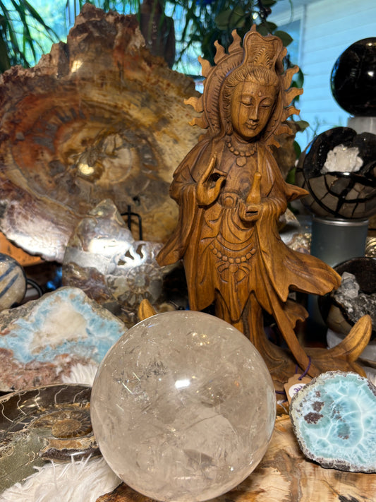 Quan Yin GODDESS of Compassion | Hand carved statue