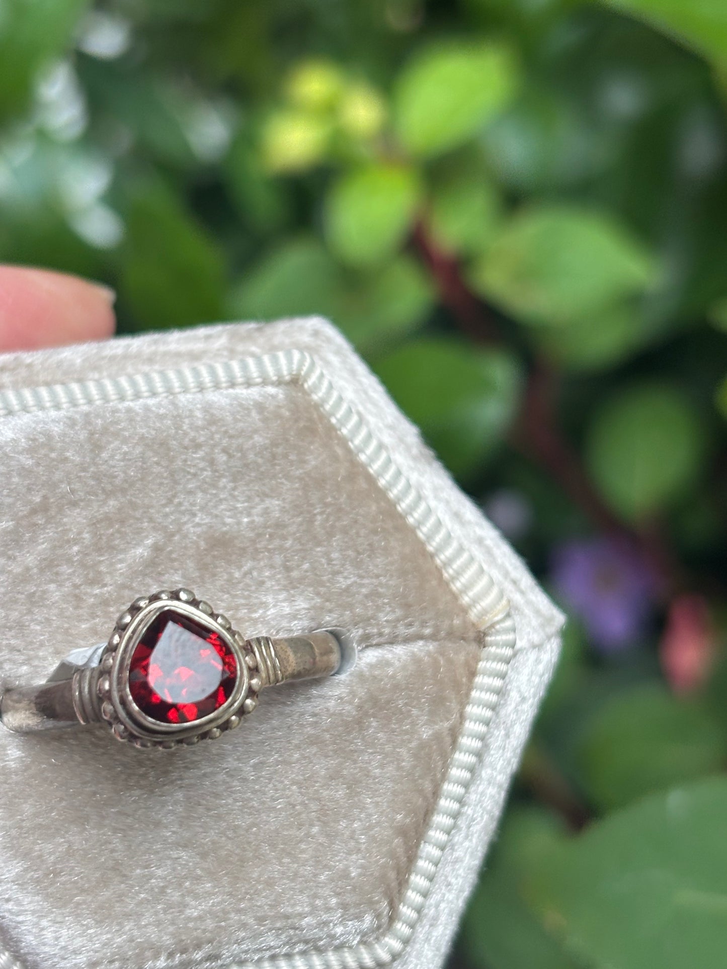 Garnet Ring size 8