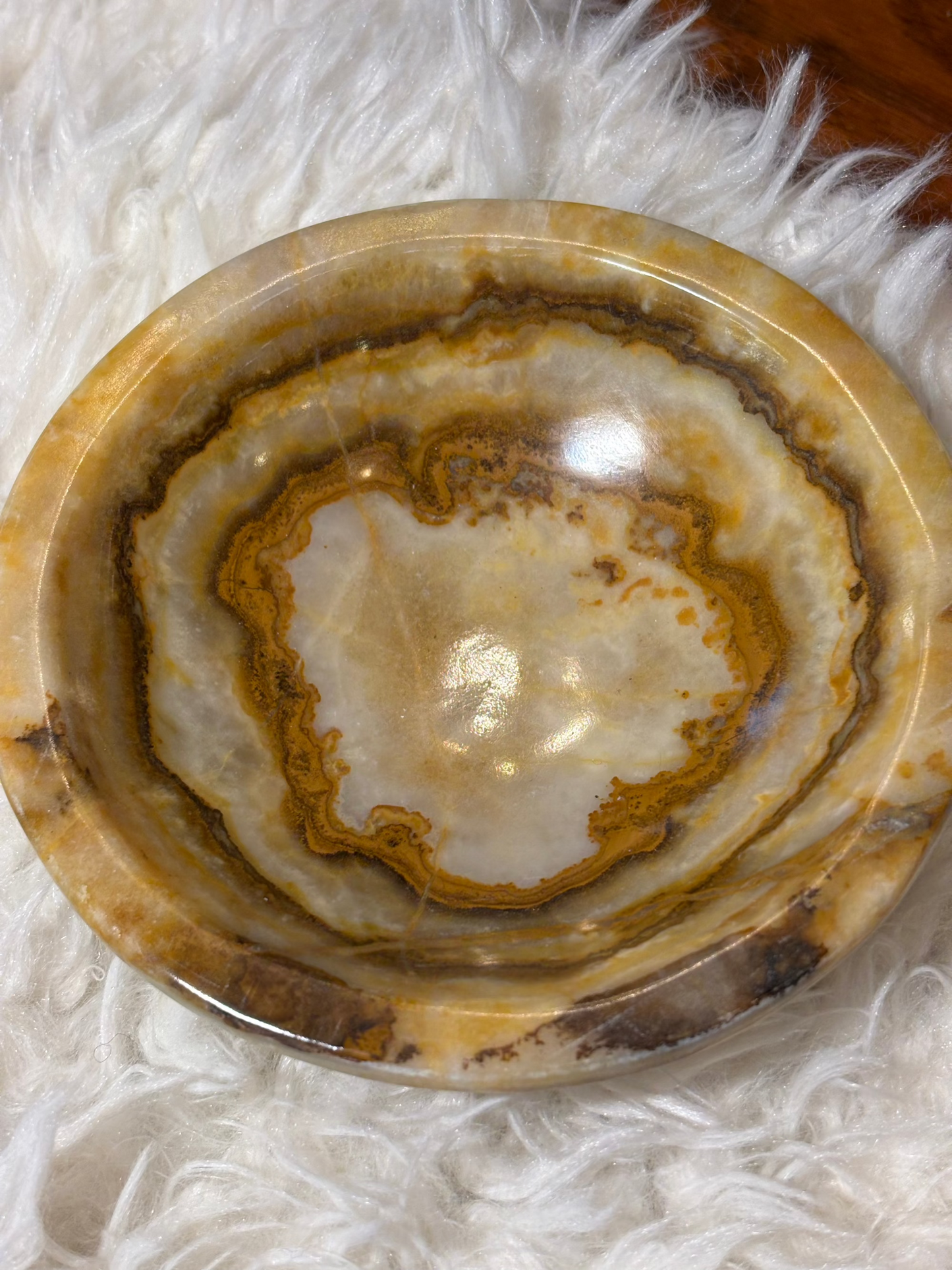 Peach Calcite Bowl - Morocco
