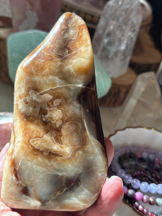Chocolate Calcite - Free Form | Pakistan