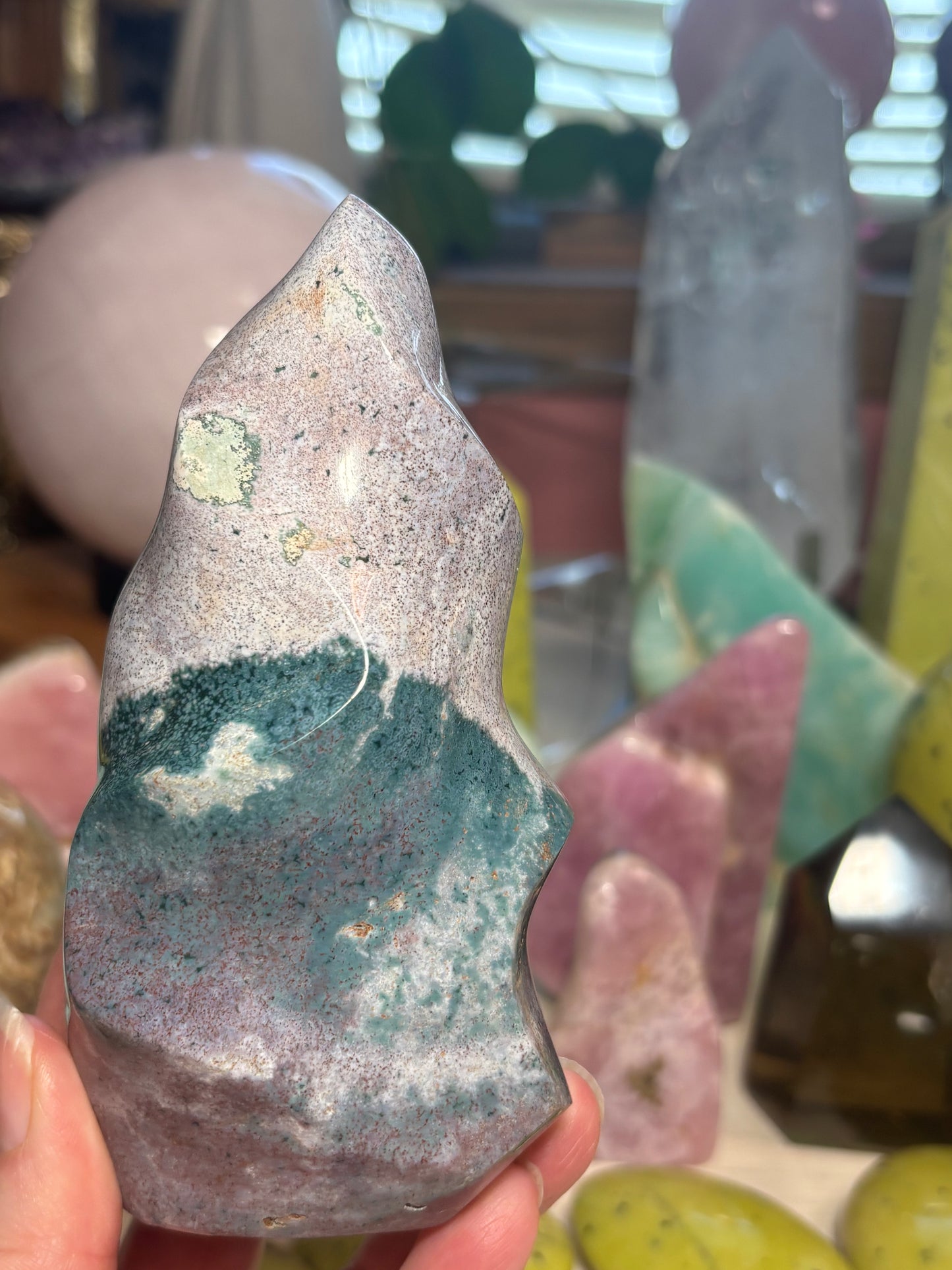 Sea Jasper - Flame - Madagascar