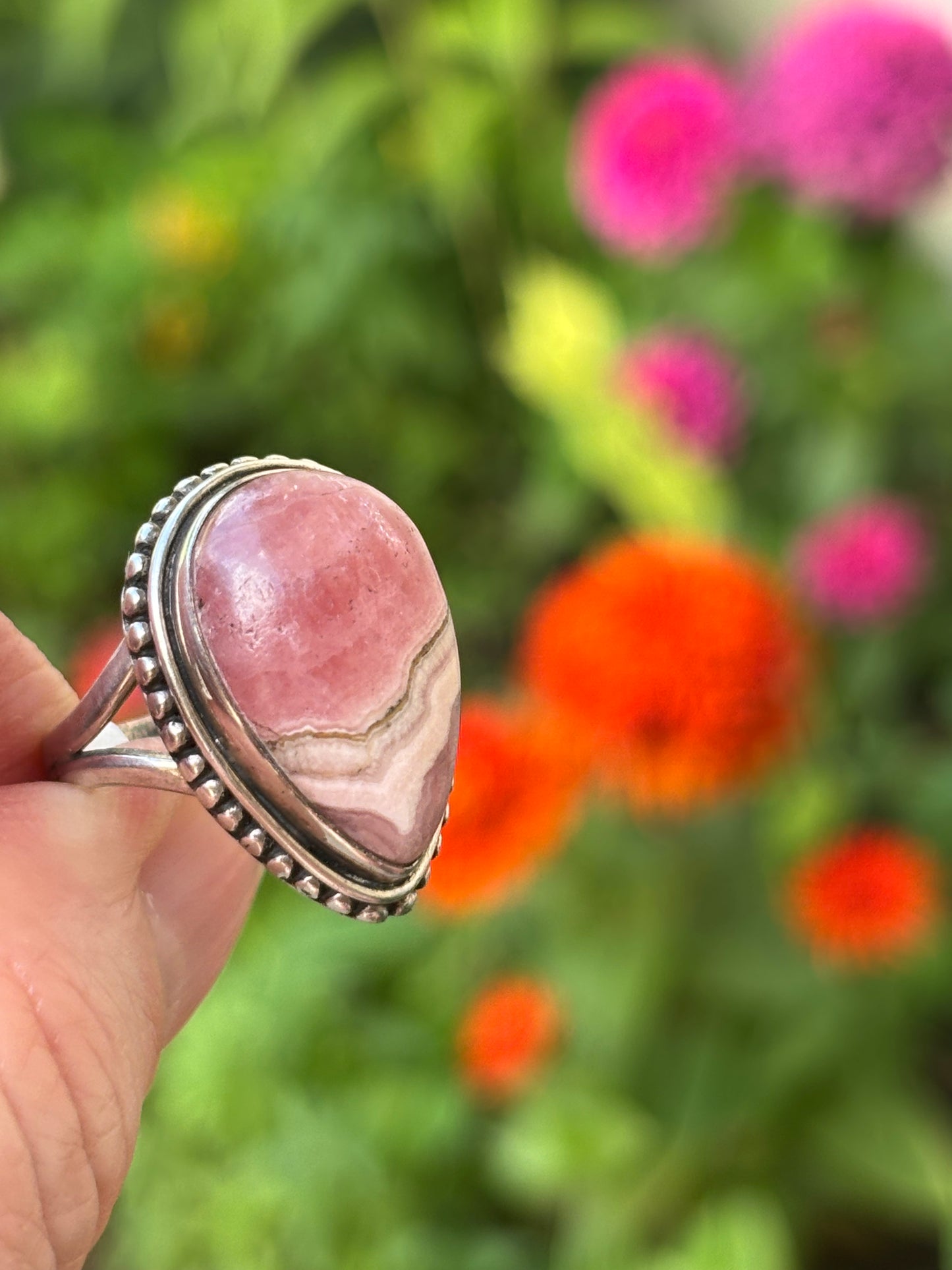 Rhodocrosite Ring size 5