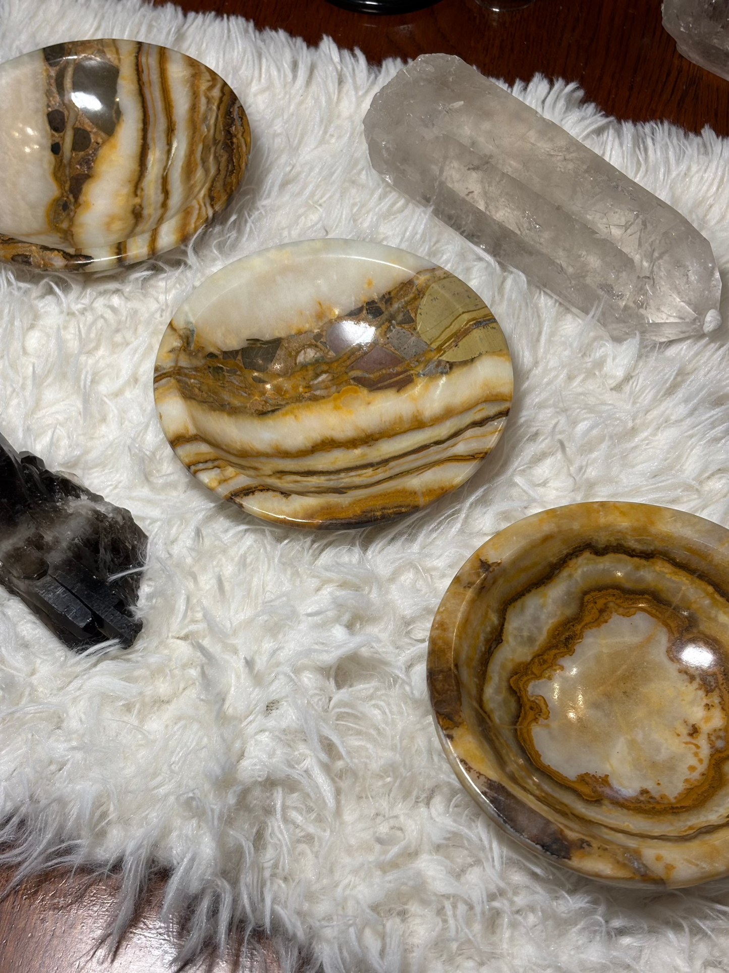 Peach Calcite Bowl - Morocco