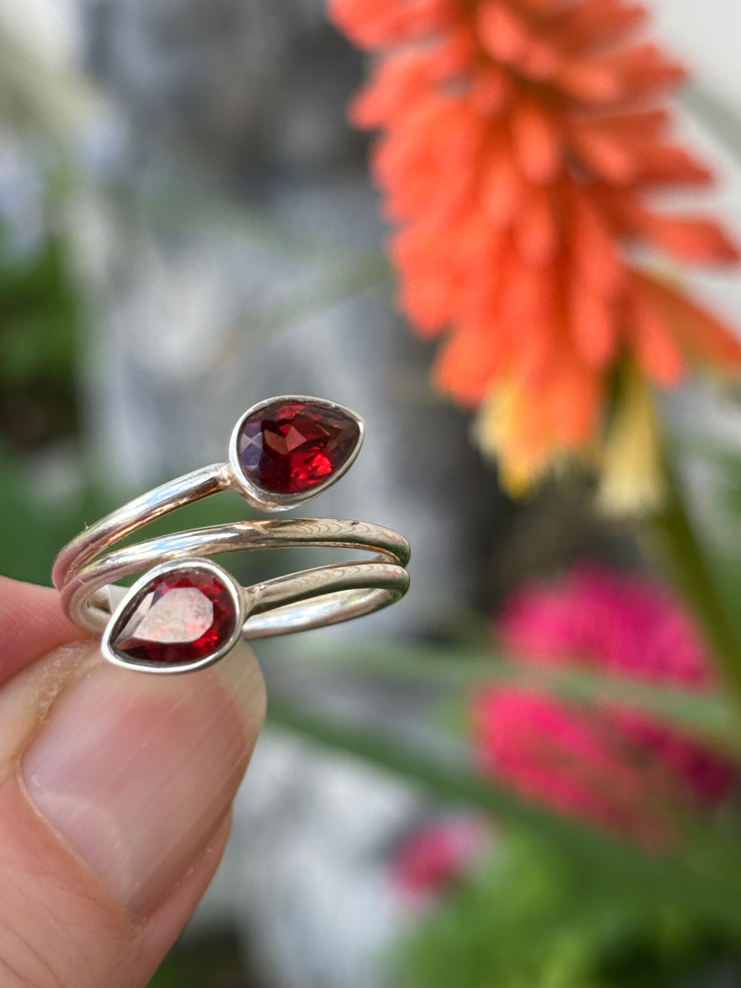 Garnet Ring size 8