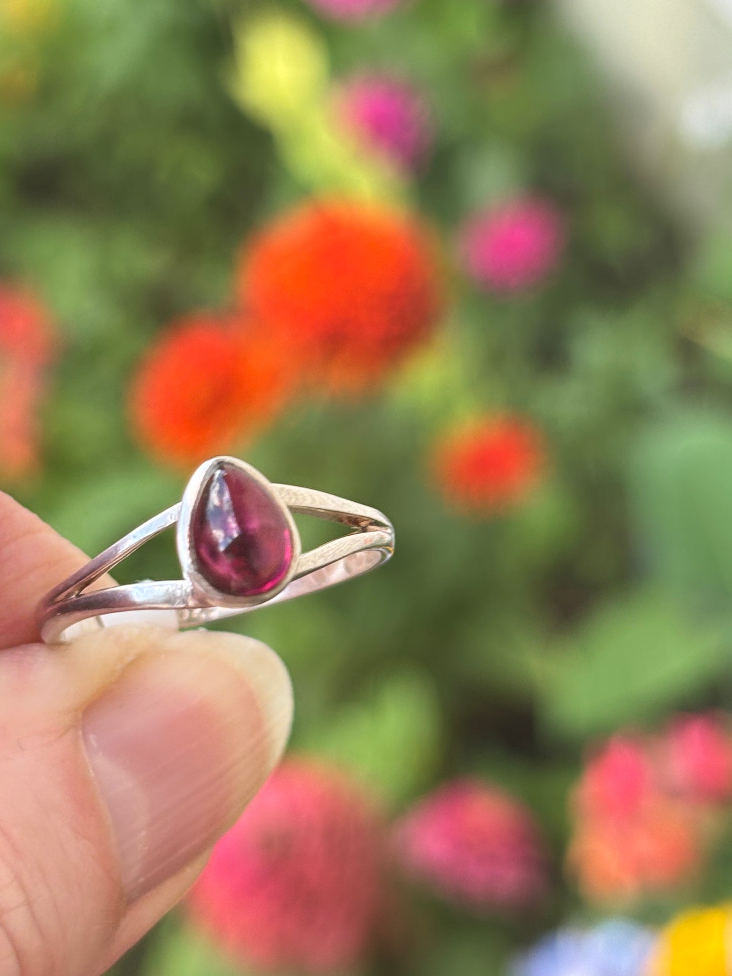 Pink Tourmaline Ring size 8.5