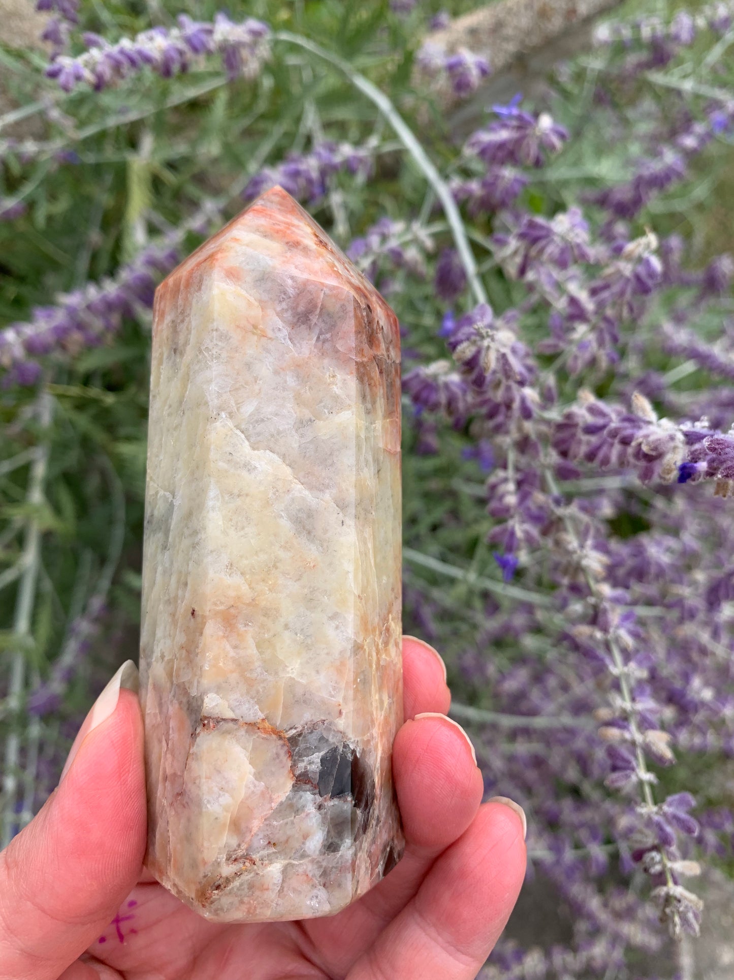 Fire Quartz - Red Moonstone Generator with Smokey Quartz