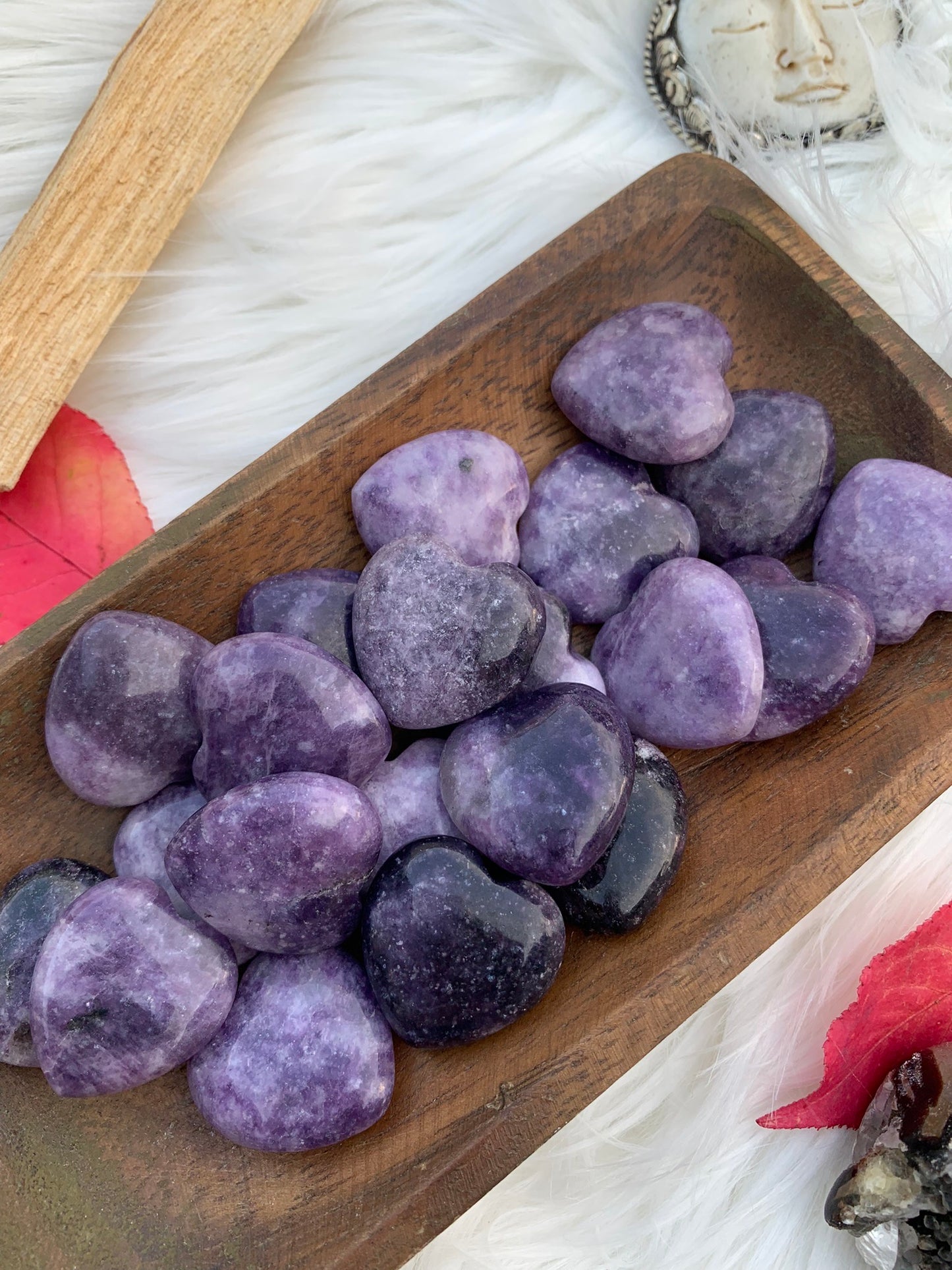 Lepidolite - Heart