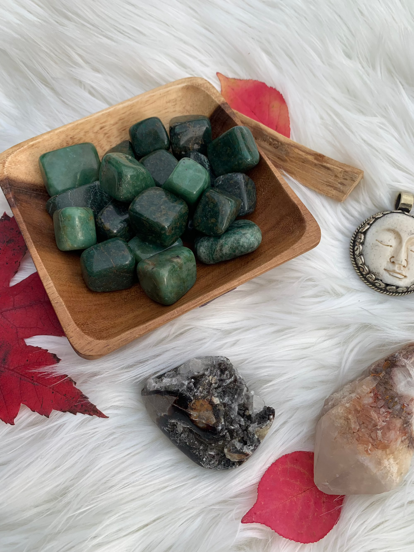 African Jade tumbles
