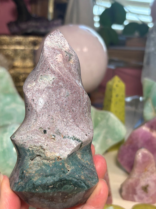 Sea Jasper - Flame - Madagascar