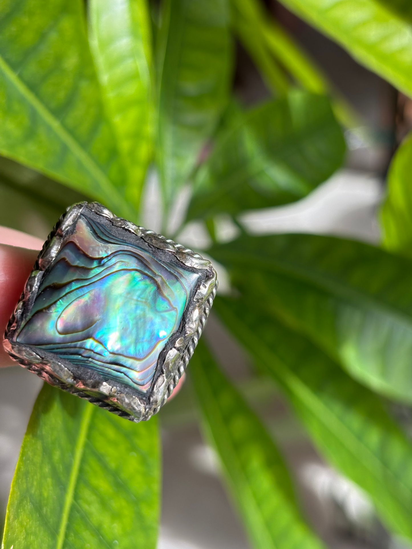 Abalone - Tibetan Silver